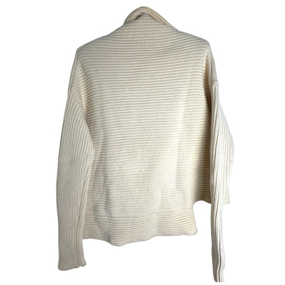 Aritzia | Kendall Jenner BABATON Mika wool Cashmere Cream Sweater Funnel Neck M - Picture 10 of 12
